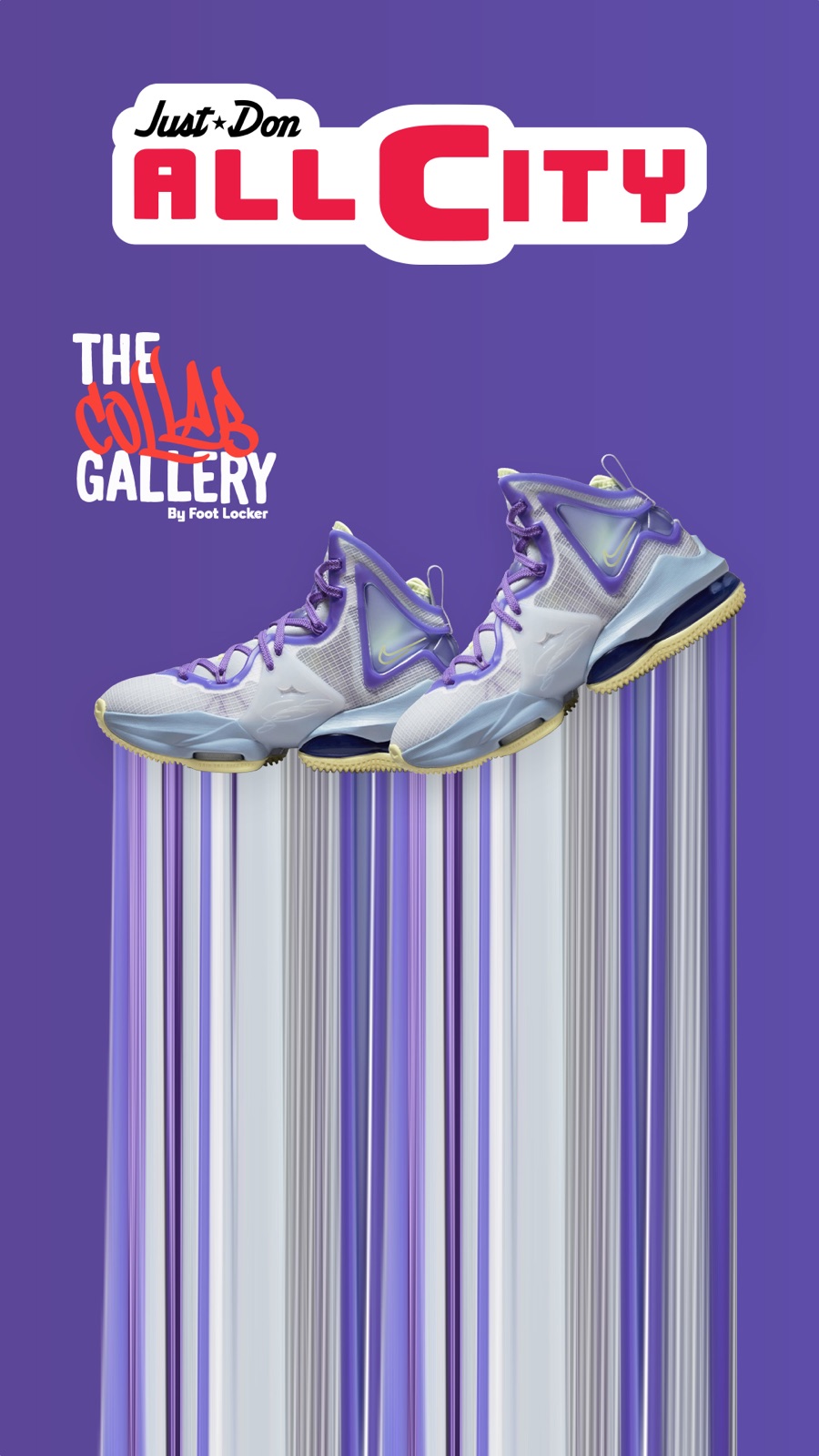 Just Don All City collaboration story for The Collab Gallery by Foot Locker