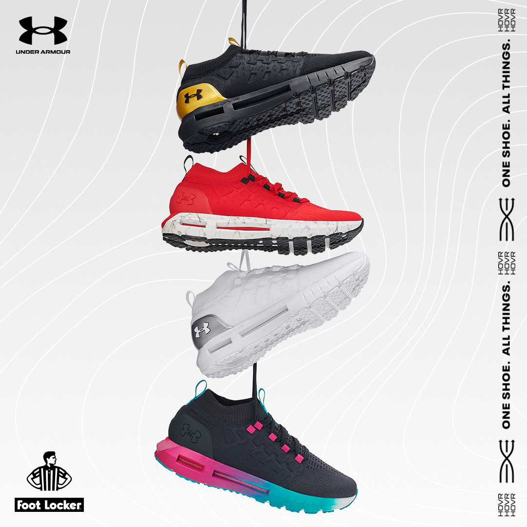 Under Armour HOVR Phantom for Foot Locker. One shoe. All things.