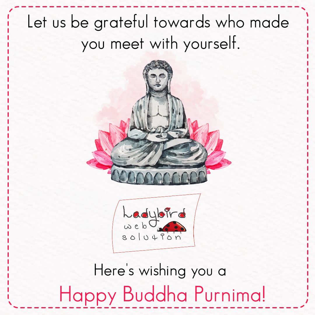 Ladybird Happy Buddha Purnima post
