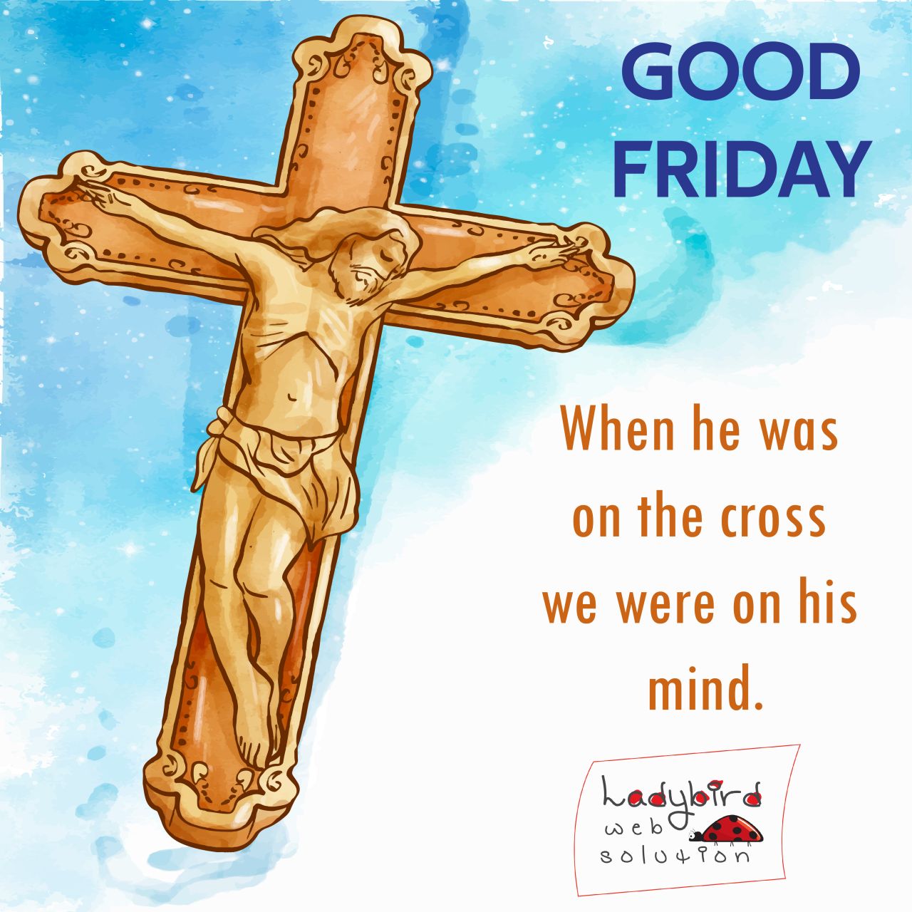 Ladybird Good Friday post