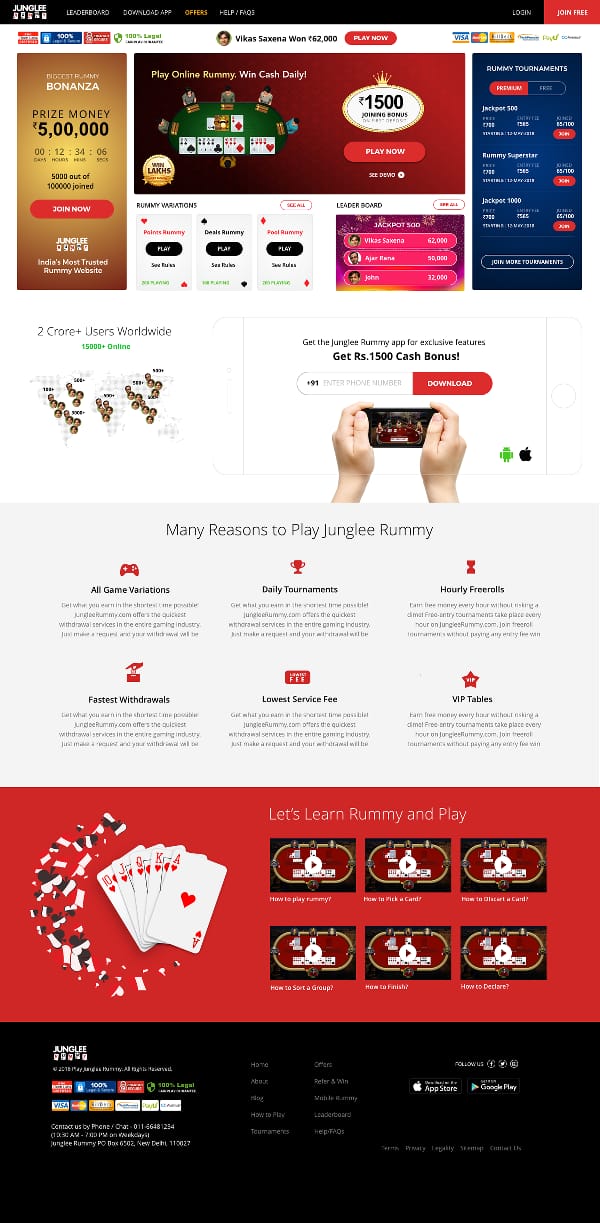 Rummy777 homepage